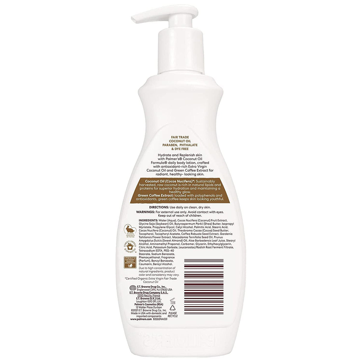 Palmer's Coconut Oil Hydrate Formula with Vitamin E Body Lotion, 17 Ounces from ShopBobbys