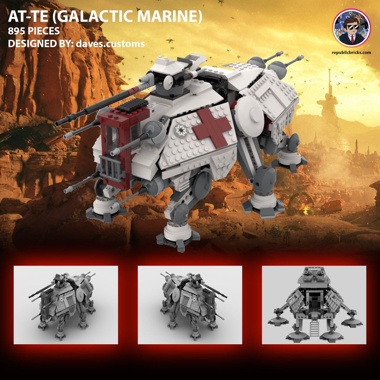 11111: AT-TE (GALACTIC MARINE) from REPUBLICBRICKS