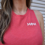 Mama Racerback Crop Tank Top from DadBod Apparel