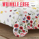 PREMIUS Butterfly Soft Wrinkle-Free Microfiber Sheet Set, White-Multi from ShopBobbys