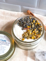 Peace Candle / Serenity Candle / Intention Candle / Ritual Candle / Crystal Candle / Pretty Candle / Organic Soy Wax Candle / Botanicals from Butter Me Up Organics