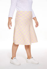 MM PURPLE LABEL - PINK YELLOW CHECKERED (PLUS SIZE) From Mia Mod