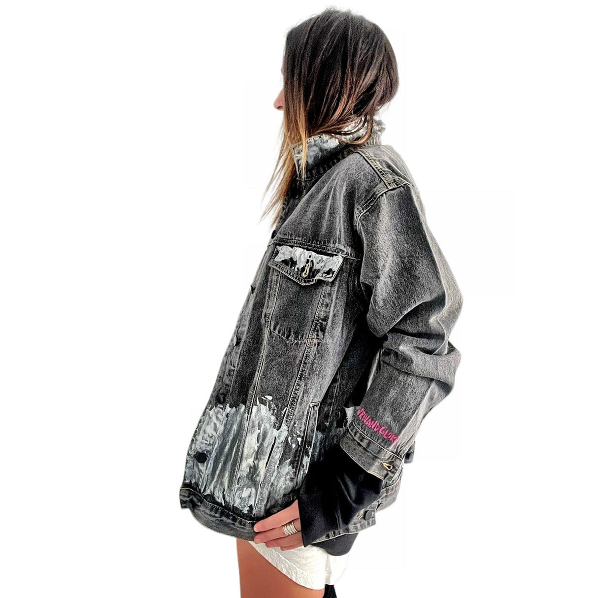 'Beyond Silver' Denim Jacket from Wren + Glory