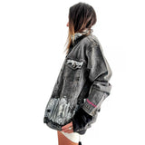 'Beyond Silver' Denim Jacket from Wren + Glory