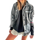 'Beyond Silver' Denim Jacket from Wren + Glory