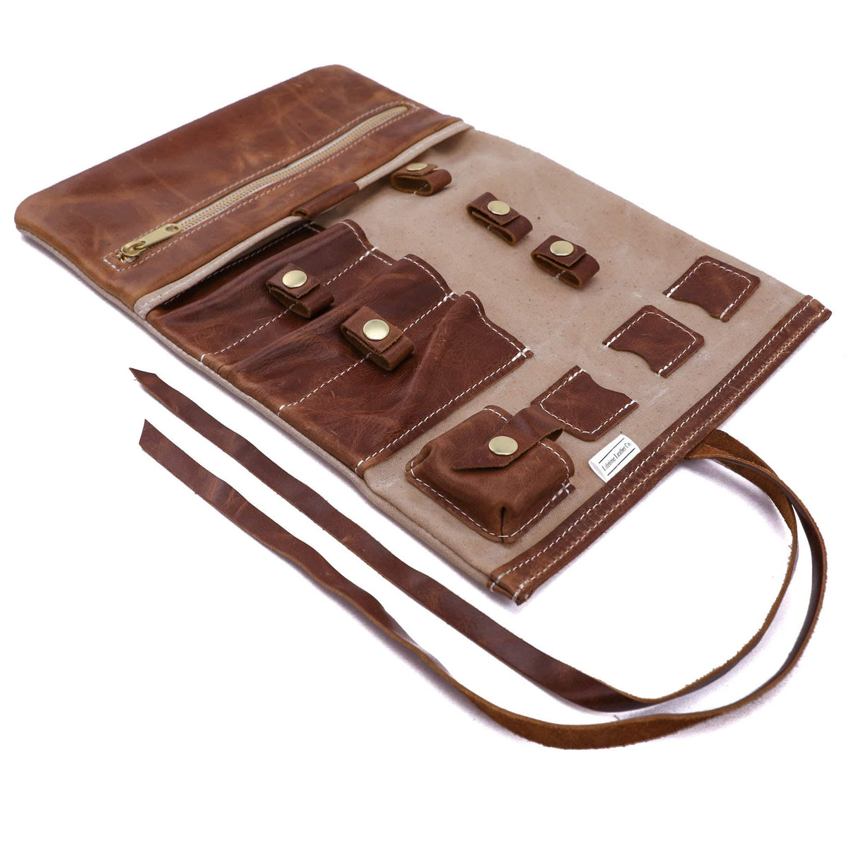 Leather and Canvas Tech Roll All For American from Lifetime Leather Co.
