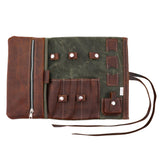 Leather and Canvas Tech Roll All For American from Lifetime Leather Co.