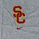 NIKE USC Interlock Trojans Logo Dri-Fit  T-Shirt Women's Sz XS Grey DJ3113-063 (New) from PayWut