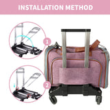 Mr. Peanut's Pet Carrier/Luggage Bag Spinner Wheelbase Luggage Cart from Mr. Peanut's Pet Carriers