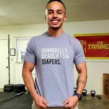 Heather Grey Triple D T-Shirt from DadBod Apparel
