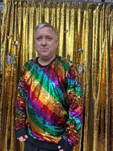 Any Old Iron Mens Golden Rainbow Sweatshirt from Any Old Iron