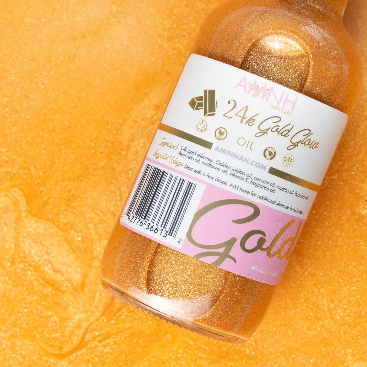"24K Gold Glow" Body Oil from AMINNAH