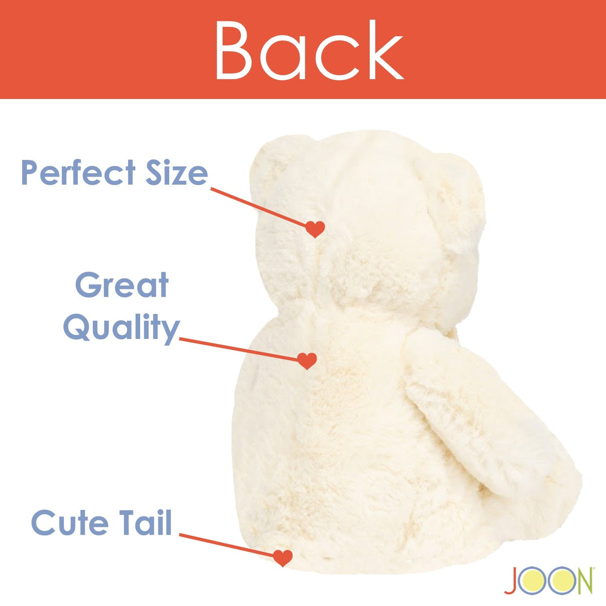 JOON Mini Teddy Bear, Cream, 13 Inches from ShopBobbys