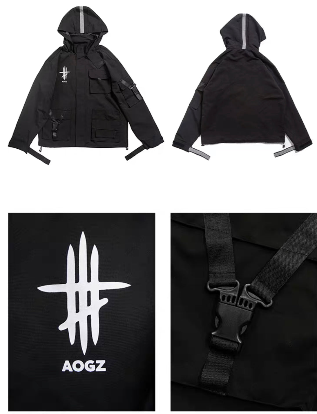 Scar X Series Black Windbreaker From Niepce Inc