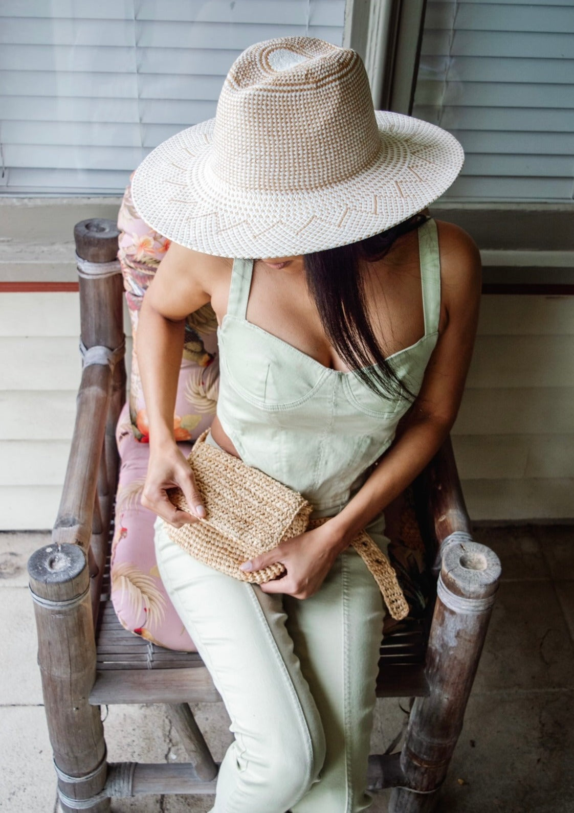 Straw Belt Bag- Natural from Hat Attack New York