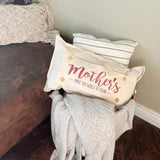 Glitter Holiday Panel: Spring, Gift; Mom Her MOTHER'S DAY MAKE THE WORLD GO ROUND From PillowPanels