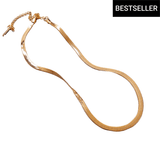 Liquid Gold Herringbone Chain Necklace from CELESTE SOL Jewelry