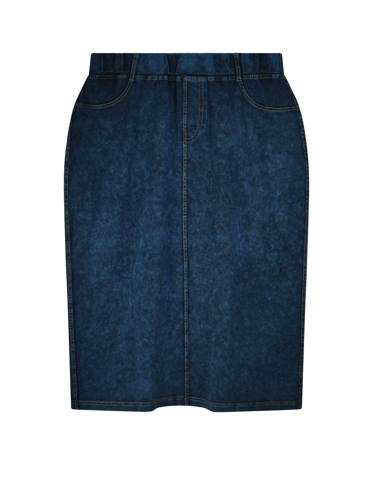 Acid Wash Pencil Skirt From Drama NYC Plus
