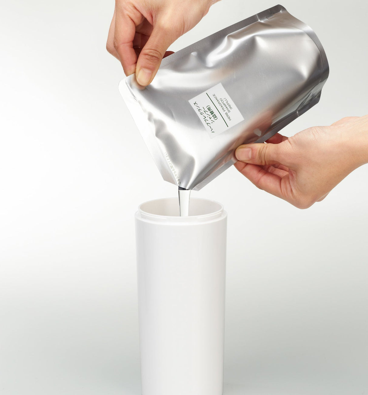 Round Dispenser Bundle - Shampoo, Conditioner, and Body Soap from Yamazaki Home