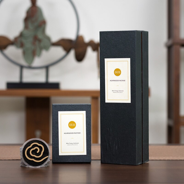 Natural Nha Trang Vietnam Agarwood Incense Coils from incenseocean
