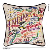 Indiana Hand-Embroidered Pillow from Quirks!