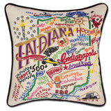 Indiana Hand-Embroidered Pillow from Quirks!