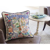 Indianapolis Hand-Embroidered Pillow from Quirks!