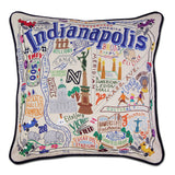 Indianapolis Hand-Embroidered Pillow from Quirks!