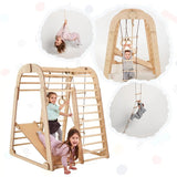 Indoor Wooden Playground for Children - 6in1 Playground + Swings Set + Slide Board from Goodevas