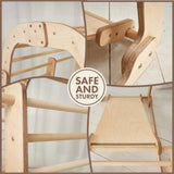 Indoor Wooden Playground for Children - 6in1 Playground + Swings Set + Slide Board from Goodevas