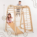 Indoor Wooden Playground for Children - 6in1 Playground + Swings Set + Slide Board from Goodevas