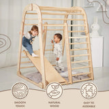 Indoor Wooden Playground for Children - 6in1 Playground + Swings Set + Slide Board from Goodevas