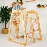Indoor Wooden Playground for Children - 6in1 Playground + Swings Set + Slide Board from Goodevas