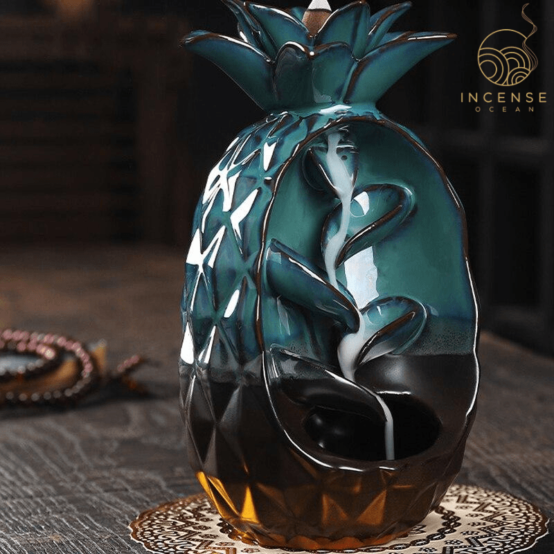 Pineapple Ceramic Incense Burner from incenseocean