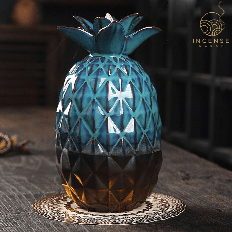 Pineapple Ceramic Incense Burner from incenseocean