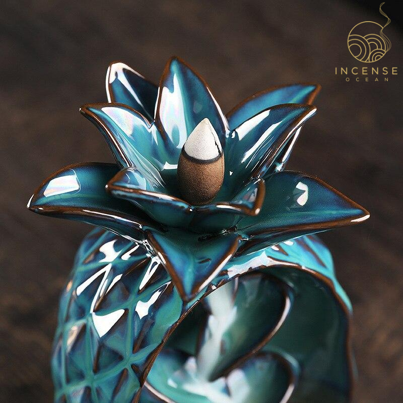 Pineapple Ceramic Incense Burner from incenseocean