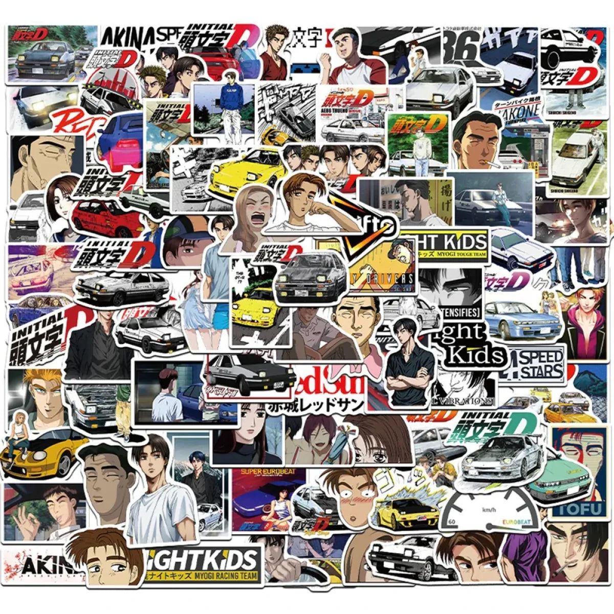 Initial D Anime Stickers - 10/30/50/100PCS from Kawaii Stop