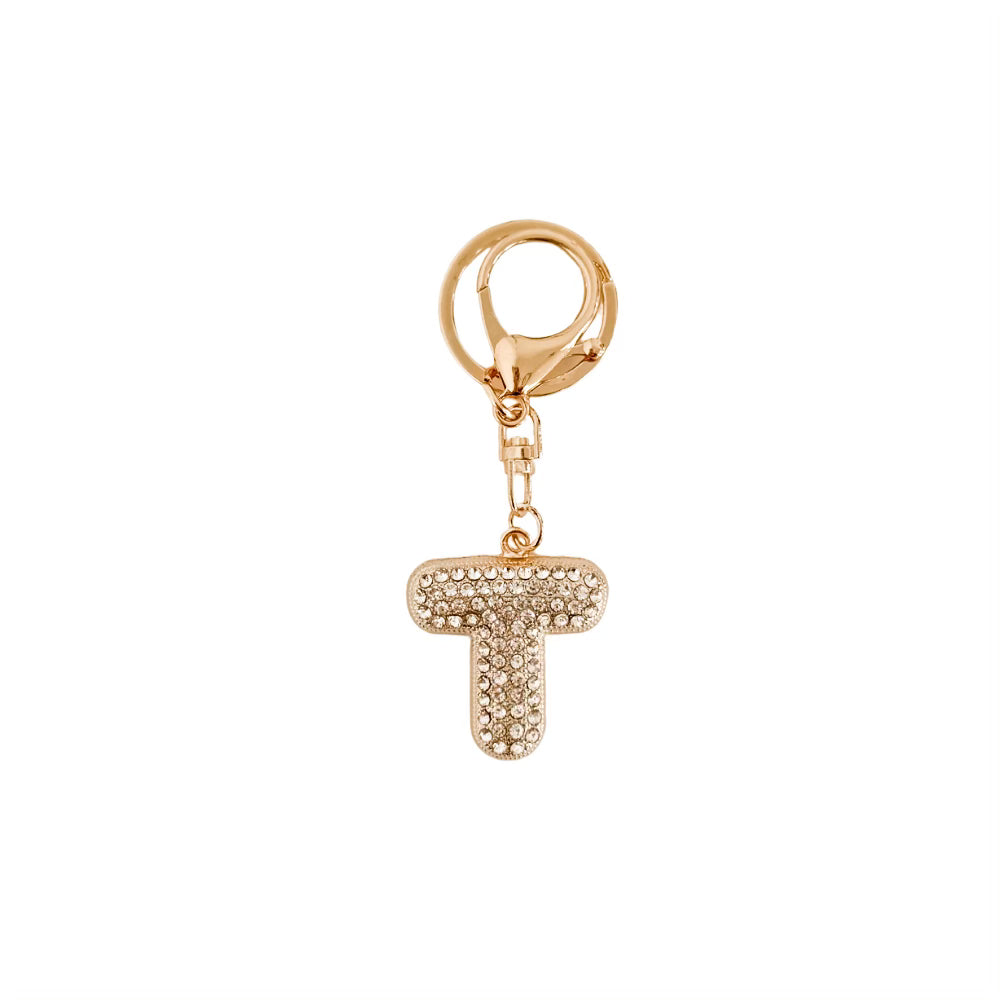 Diamond Initial Bag Charm from Pretty Simple