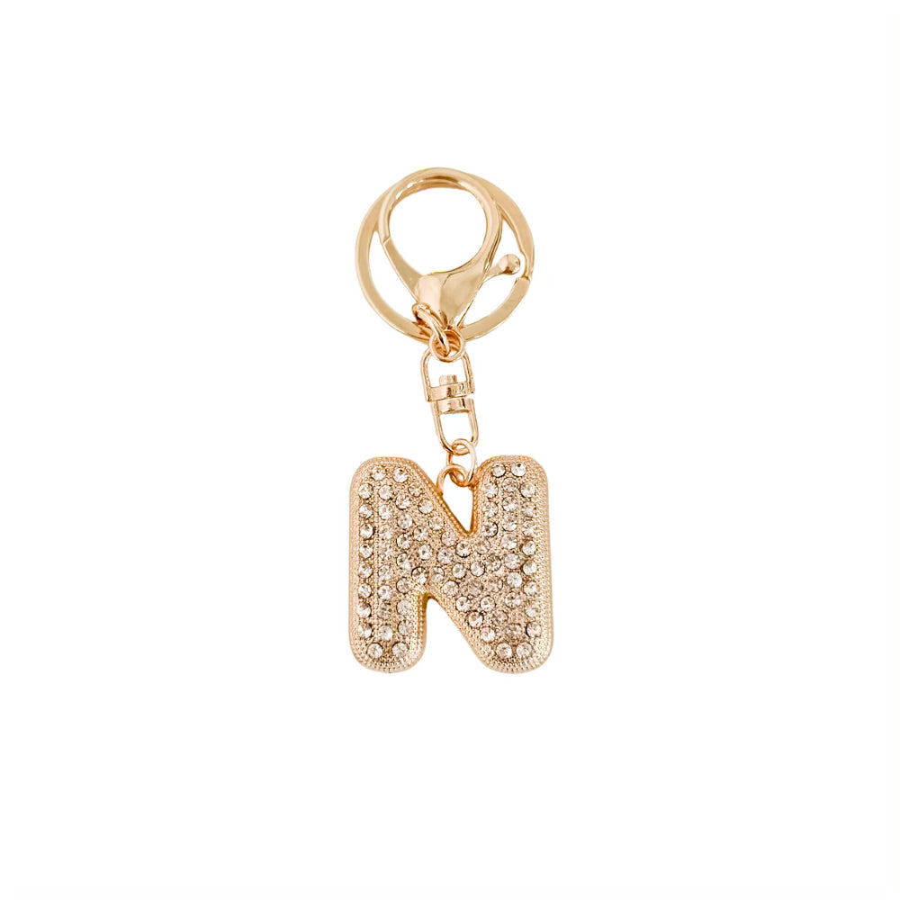 Diamond Initial Bag Charm from Pretty Simple