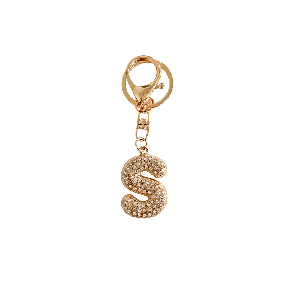 Diamond Initial Bag Charm from Pretty Simple