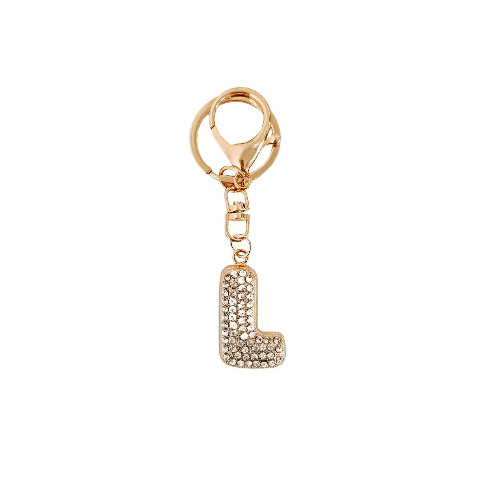 Diamond Initial Bag Charm from Pretty Simple