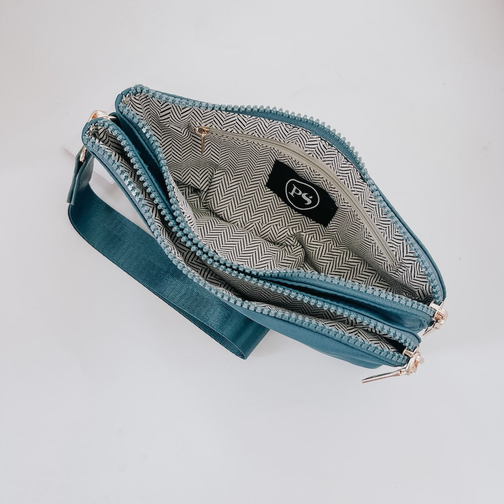 Cove Double Zip Nylon Wristlet Wallet from Pretty Simple