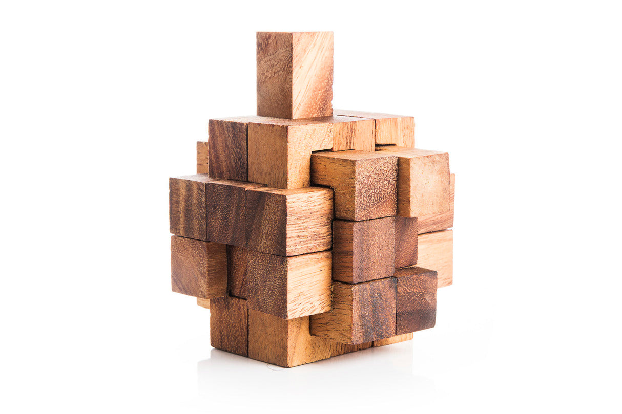The Grandfather Burr Puzzle - 18 piece burr puzzle from Kubiya Games