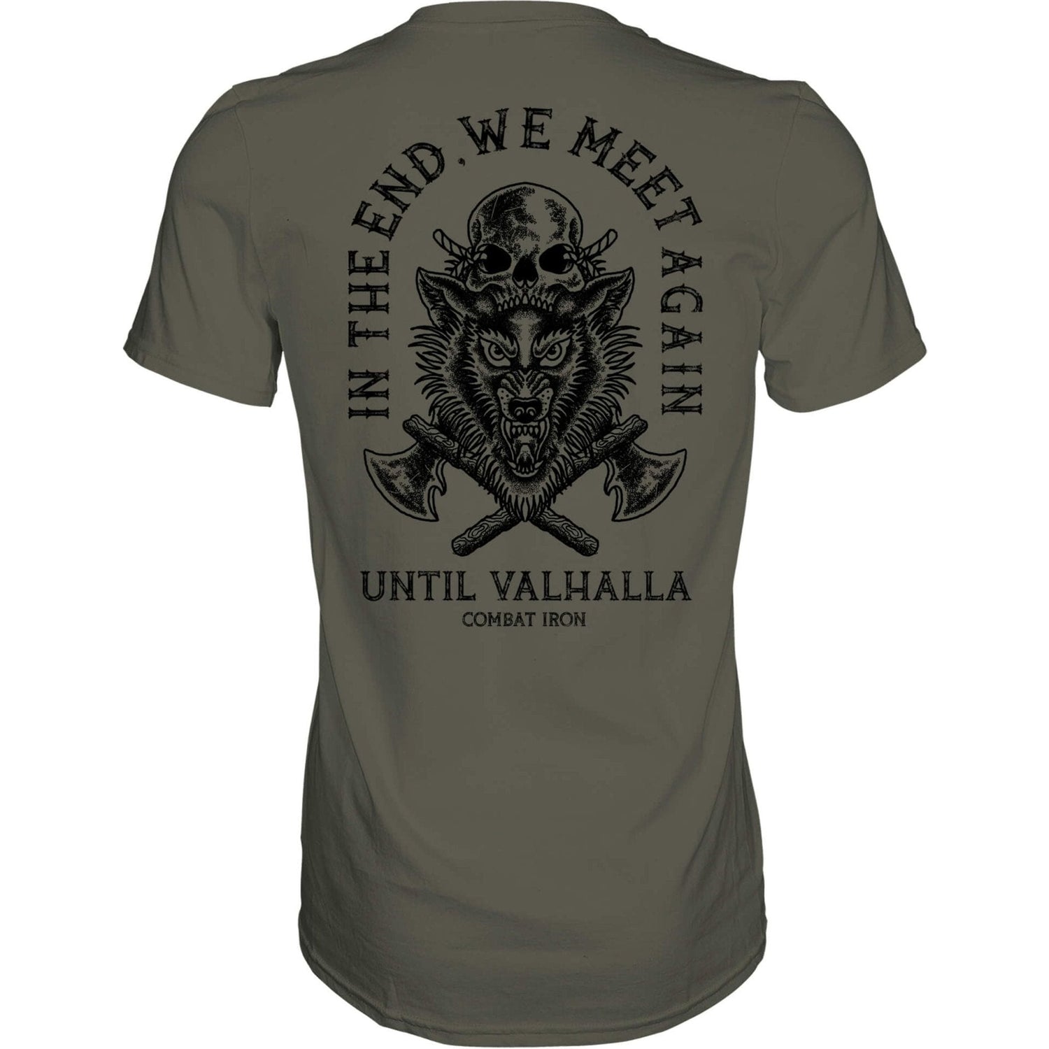In the End, we meet Again | Unit Valhalla Men's T-Shirt From Combat Iron Apparel