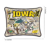 Iowa, University of Collegiate Embroidered Pillow by CatStudio from Quirks!