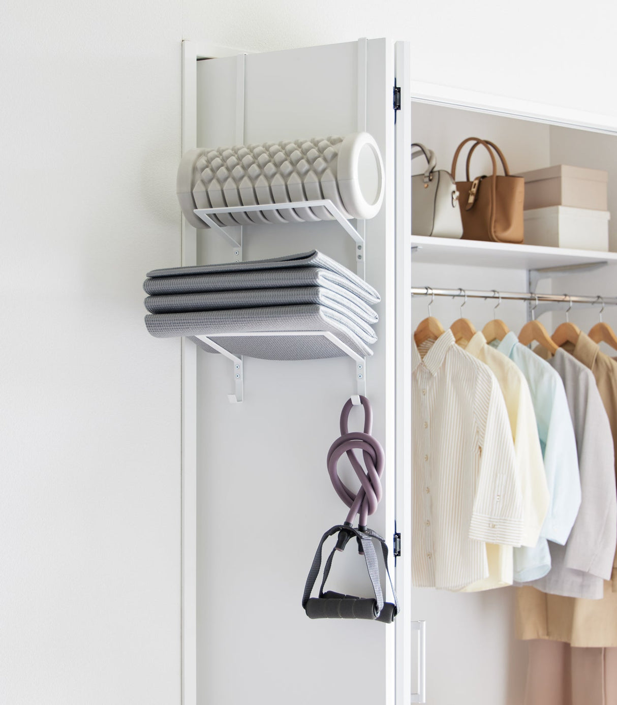 Over-the-Door Fitness Equipment Hanger - Steel from Yamazaki Home