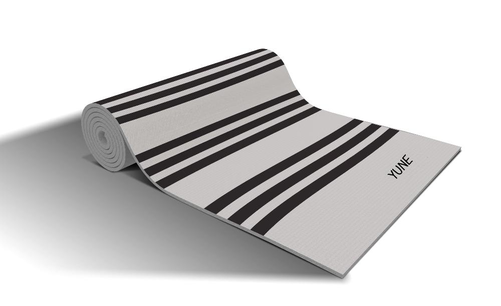 Yoga Mat | 6mm Thick | Gray | Non-Slip | Eco Friendly | Yune Yoga | IR77 from Yune Yoga