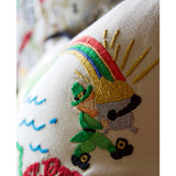 Ireland Hand-Embroidered Pillow from Quirks!