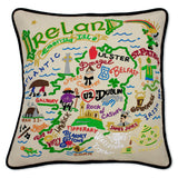 Ireland Hand-Embroidered Pillow from Quirks!
