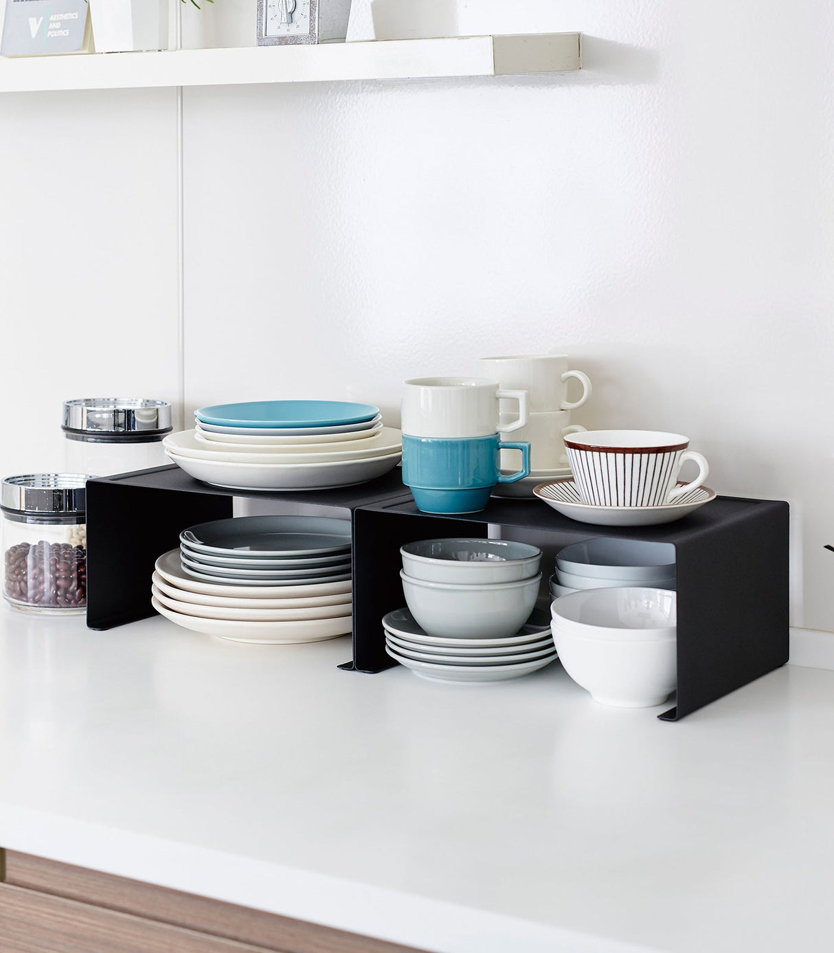 Stackable Countertop Shelf - Two Sizes - Steel from Yamazaki Home